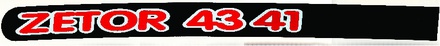 NALEPKA DESNA "4341 ZETOR" 4341Super