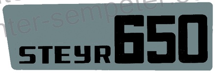 NALEPKA STEYR desna + leva set - grt "650 STEYR" STEYR
