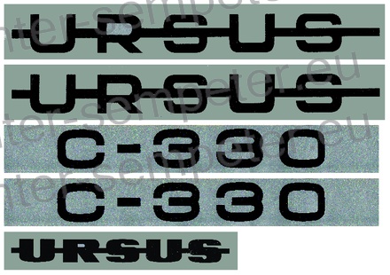 NALEPKA set "URSUS C - 330"