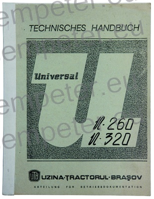 KATALOG TRAKTORJA PRIROČNIK ZA VZDRŽEVANJE TRAKTORJA UTB U260 - U320