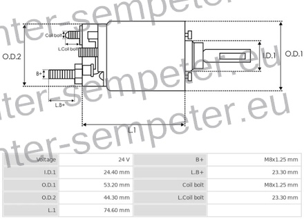 AVTOMAT ZAGANJAČA 24V HITACHI