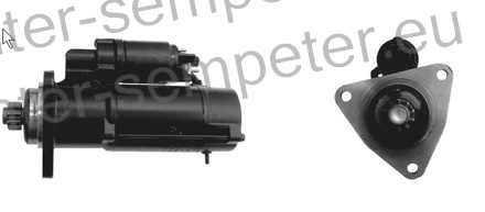 ZAGANJAČ MOTORJA 12V 4.2kW Z=10 IS1077 AZF4691 ISKRA