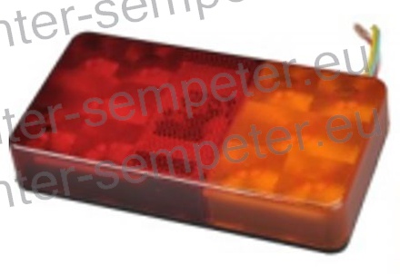 SVETILKA STOP PRAVOKOTNA LED LEVA ali DESNA 150x80mm 12V IP67