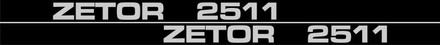 NALEPKA SET "ZETOR 2511"