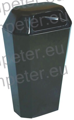 KOŠ ZA SMETI KOVINSKI KAPACITETE 50 LITROV