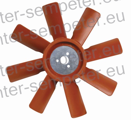 VENTILATOR HLADILNIKA MOTORJA (8 osem krakov PVC) UTB 640 - 643 - 683DT EKO