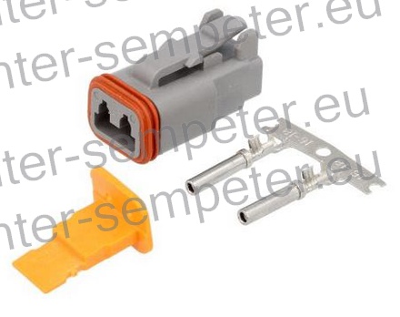 KONEKTOR 2 POLNI ŽENSKI KPL DEUTSCH