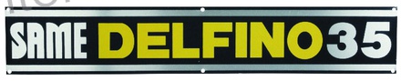 NAPIS NA PLOČEVINI SAME DELFINO 35