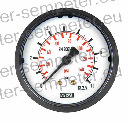 MANOMETER ZRAKA 10bar R1/4" AGIS