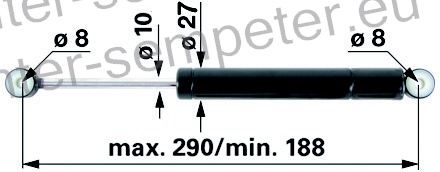 AMORTIZER SEDEŽA tip GRAMMER DS85 MSG85 122781