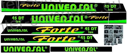 NALEPKA UTB SET "UNIVERSAL Forte 45 DT lux" UTB