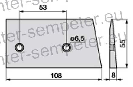 PLOŠČA ZGORNJA GREBENA KOSILNEGA BUSATIS ESM