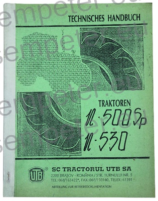 KATALOG TRAKTORJA PRIROČNIK ZA VZDRŽEVANJE TRAKTORJA UTB U500Sp - U530