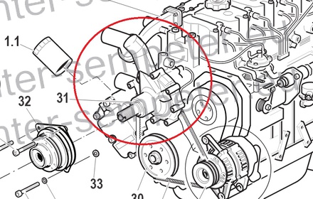 ČRPALKA VODE MOTORJA VM (visco) PASQUALI 8.95
