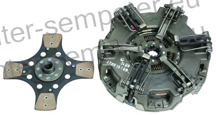 KOŠ (brez ležajev) SKLOPKE debelina lamele kardana s=7.8mm !! fi=280/280 kpl JD - JOHN DEERE 5310 - 5310N - 5410 - 5410N - 5510 - 5510N LUK