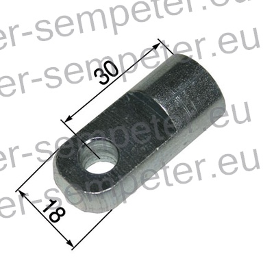 PRIKLJUČEK AMORTIZERJA ALU FI=8mm M10