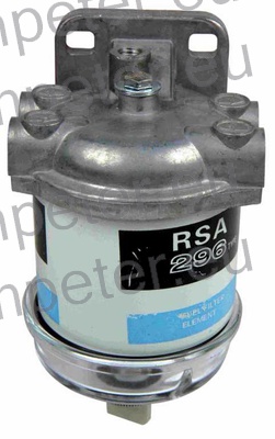 FILTER GORIVA KPL ENOJNI PVC POSODA metričen Navoj(priključk a)=14x1.5mm (vložek tip 296) (sistem - tip CAV - LUCAS - DELPHI)