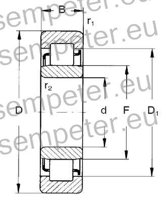 LEŽAJ VALJČNI NU2208 AQ