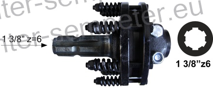 PODALJŠEK KARDANA S SKLOPKO LAMELNO 1700Nm 1 3/8" z=6 SPT