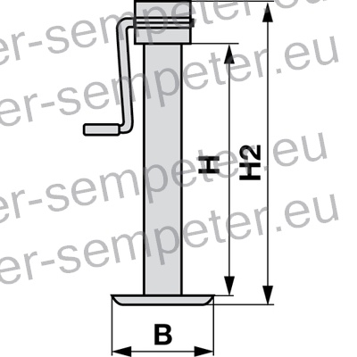 NOGA PODPORNA PV 701
