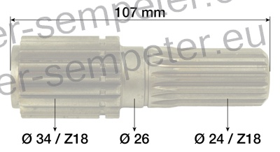 GRED BOČNEGA REDUKTORJA MOST ZF JD - JOHN DEERE