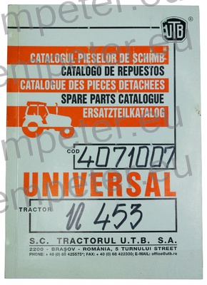 KATALOG TRAKTOR UTB U453 (cod4071007)