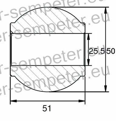 KROGLA POTEZNICE fi=25.4/50 B=51