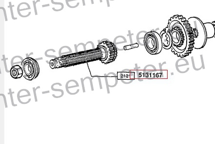 GRED OSOVINA MENJALNIKA FIAT