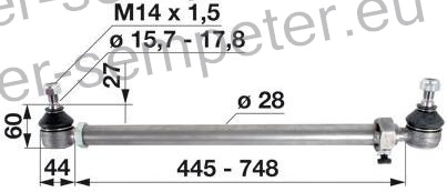 DROG VEZNI 7/8"D K15.7x17.8 CASE