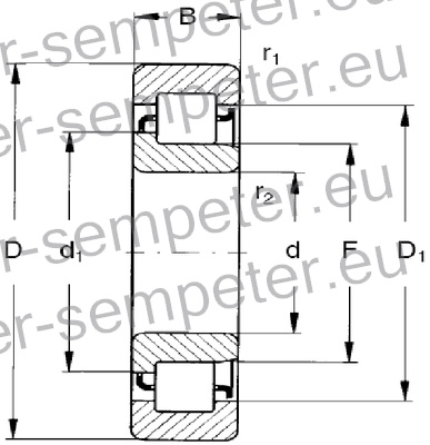 LEŽAJ VALJČNI NJ305 ETNP6 ŠTORE E216 BQ