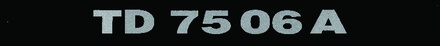 NALEPKA "TD 75 06 A" TD