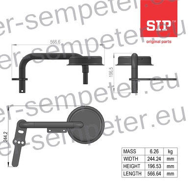 OS 1 VARJENA KOLESNA SPIDER SIP