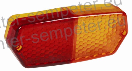 STEKLO SVETILKE STOP desno FIAT 450 - 480 - 500 - 540 - 640 - 650 - 750 - 850 - 1000 - 1300