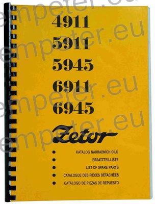 KATALOG TRAKTORJA ZETOR 4911 - 5911 - 6911 - 6945