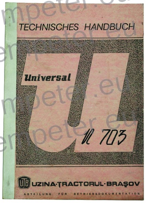 KATALOG TRAKTORJA PRIROČNIK ZA VZDRŽEVANJE TRAKTORJA UTB U703