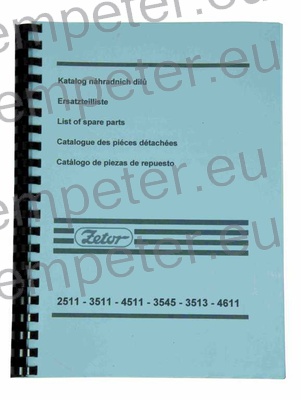 KATALOG TRAKTORJA ZETOR 2511 - 3511 - 3545 - 3513 - 4511 - 4611