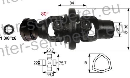 ZGLOB ŠIROKOKOTNI novi tip T2 B=43.5