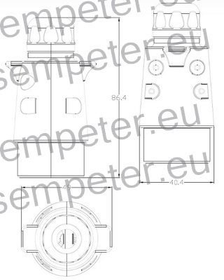 VTIKAČ 7 POLNI KOVINSKI ALU - KONTAKTI NA VIJAKE 12V