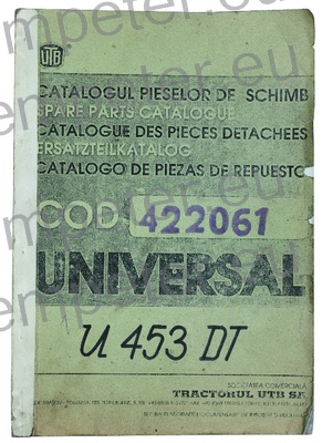 KATALOG TRAKTOR UTB U453DT (cod422061)