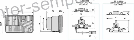 ŽAROMET SPREDNJI PRAVOKOTEN FIAT - NEW HOLLAND