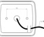 SVETILKA STOP led UNIVERZALNA 105x95mm razmak med vijaki za pritrditev: 55mm dolžina kabla je cca. 30cm AJ.BA