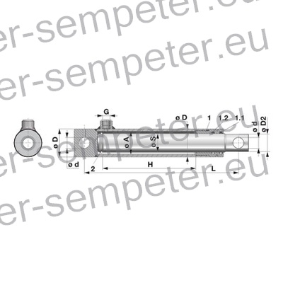 CILINDER HIDRAVLIKE EW25X