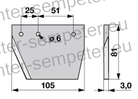 PLOŠČA KOSE 6mm STEYR