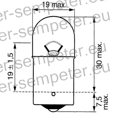 ŽARNICA 12V 3W BA9s