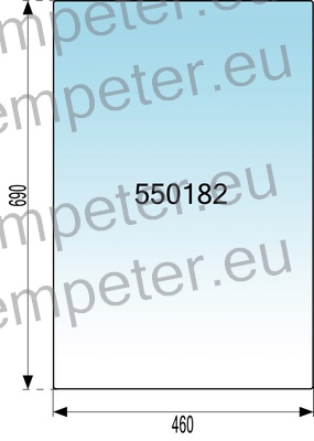 STEKLO KABINE ZADAJ zgoraj ZETOR 5911 Kabina: BK5911