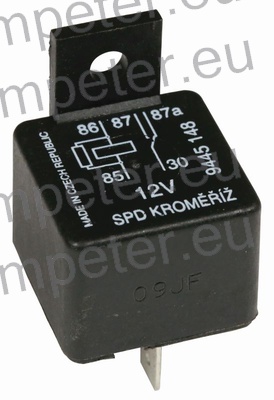 RELE 12V 30A ZETOR 3321Super - 3341Super - 4321Super - 4341Super - 5321Super - 5341Super - 6321Super - 6341Super - 7321Super turbo - 7341 Super turbo