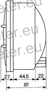 ŽAROMET SPREDNJI KVADRATEN brez pozicije SAME - SLH COBO