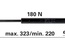 AMORTIZER KABINE L=324 F=180N NEW HOLLANF FIAT