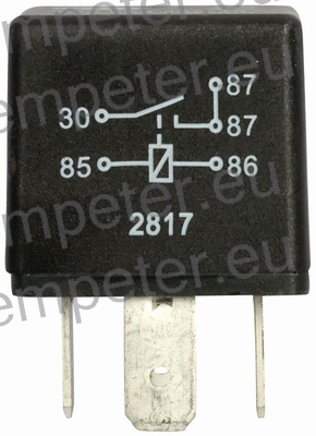 RELE VKLOPA SPREDNJEGA POGONA 12V CNH FIAT - NEW HOLLAND FORD