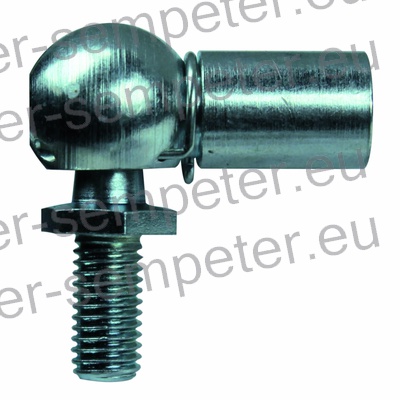 ZGLOB AMORTIZERJA - PLINA M8x1.25 = zunanji navoj bučke; M8x1.25 = notranji navoj priključka; zev ključa=13mm; L=19mm